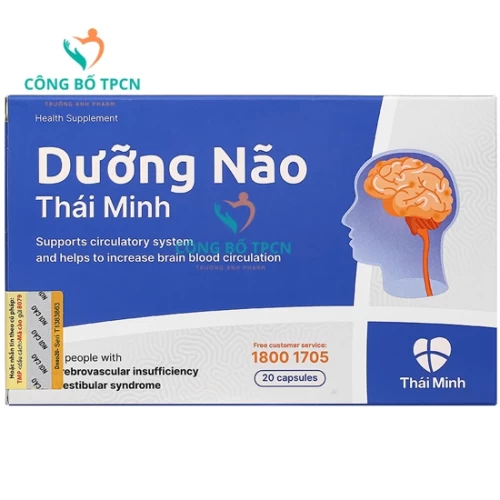 DƯỠNG NÃO THÁI MINH - Giúp tăng cường lưu thông của máu