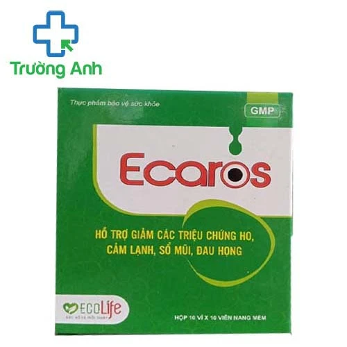 Ecaros - Hỗ trợ giảm các triệu chứng hắt hơi, sổ mũi, ngạt mũi