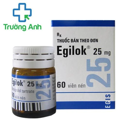 Egilok 25 - Thuốc điều trị tăng huyết áp, đau thắt ngực hiệu quả