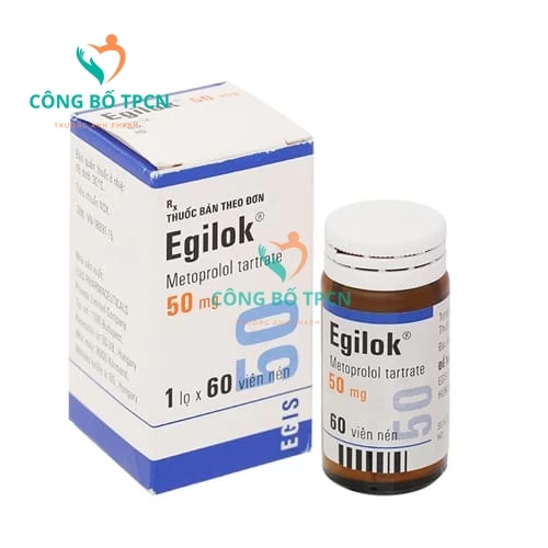 Egilok 50 - Thuốc điều trị tăng huyết áp, đau thắt ngực hiệu quả