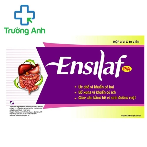 Ensilaf P/A - Giúp bổ sung lợi khuẩn, cân bằng hệ vi sinh đường ruột