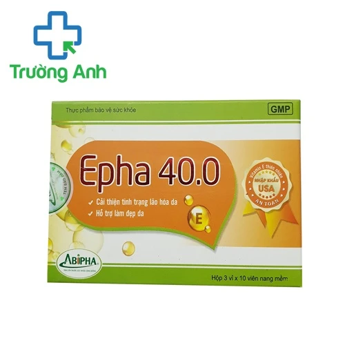 Epha 40.0 - Hỗ trợ làm đẹp da, cải thiện tình trạng lão hóa da