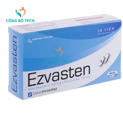 Ezvasten - Thuốc điều trị tăng cholesterol máu hiệu quả