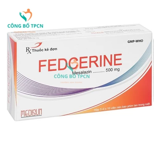 Fedcerine 500mg Medisun - Thuốc điều trị viêm loét đại tràng hiệu quả