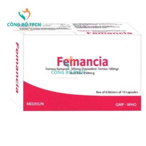 Femancia Medisun - Giúp điều trị các trường hợp thiếu máu hiệu quả