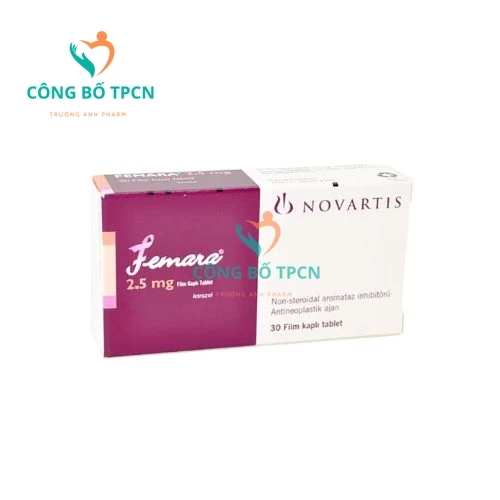 Femara 2.5mg (mẫu nâu đỏ) - Thuốc điều trị bệnh ung thư vú