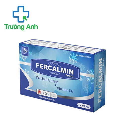 Fercalmin forte - Giúp bổ sung canxi cho cơ thể, hỗ trợ điều trị táo bón