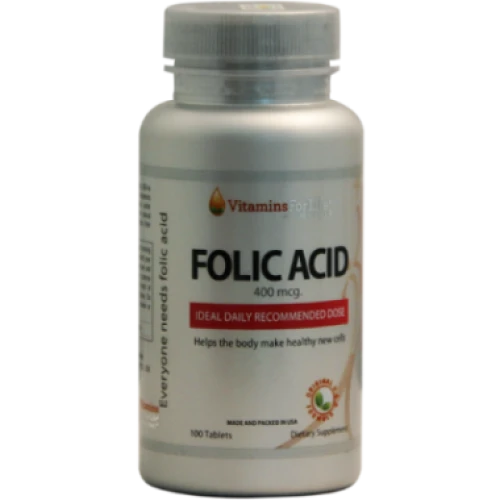 Folic Acid 400 Mcg - Thực phẩm chức năng bổ sùng sắt