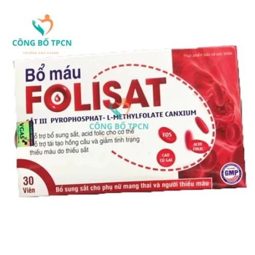 Bổ máu Folisat - Giúp bổ sung sắt và acid folic cho cơ thể