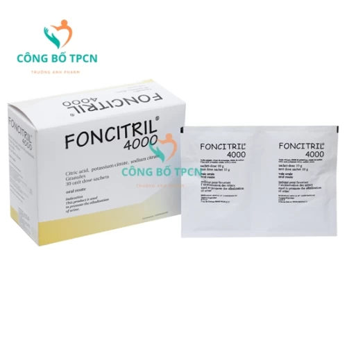 Foncitril 4000 - Thuốc điều trị sỏi niệu, bênh gút hiệu quả
