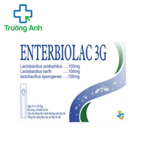 Enterbiolac 3G - Giúp phục hồi hệ vi sinh đường ruột