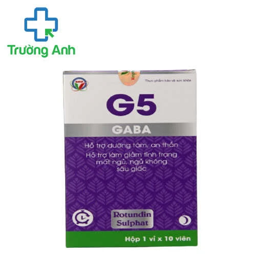 G5 - Hỗ trợ dưỡng tâm, an thần, giúp giảm căng thẳng