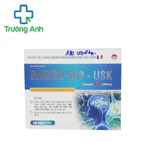 Ginkgo 500 - USK - Giúp hoạt huyết dưỡng não, bền thành mạch