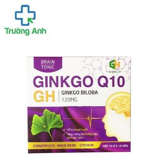 Ginkgo Q10 Gh - Giúp hoạt huyết, giảm xơ vữa động mạch