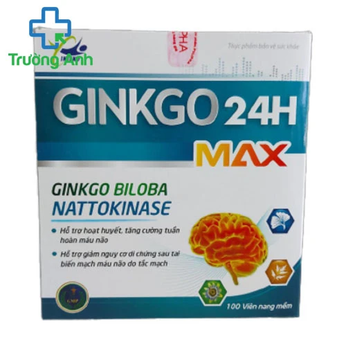 Ginkgo24h Max - Hỗ trợ hoạt huyết tăng cường tuần hoàn não