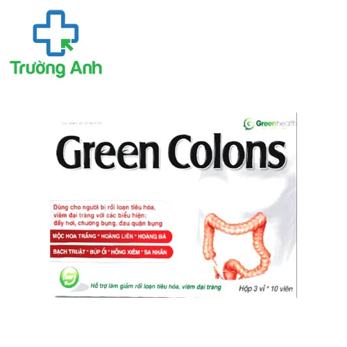 Green Colons - Giúp giảm rối loạn và tăng cường hệ tiêu hóa
