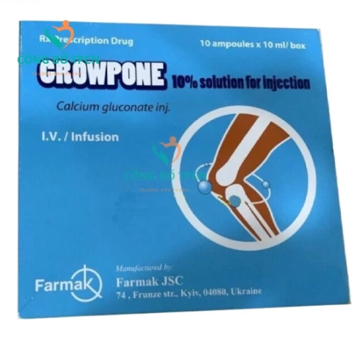 Growpone 10% 10ml Farmak JSC - Thuốc điều trị hạ Calci huyết hiệu quả