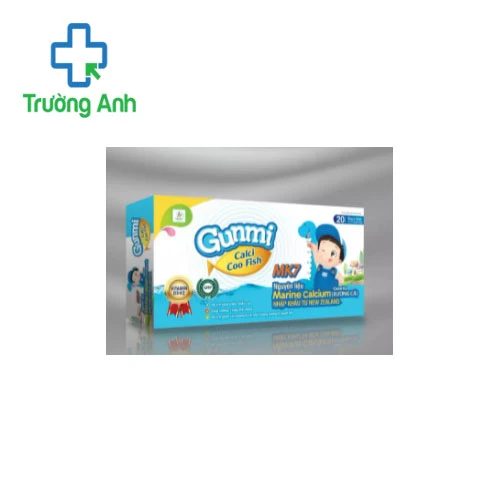GUNMI CALCI COO FISH - Bổ sung vitamin D và canxi, trẻ bị còi xương