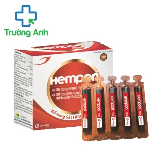 Hempori - Giúp bổ sung sắt và acid folic giảm nguy cơ thiếu máu