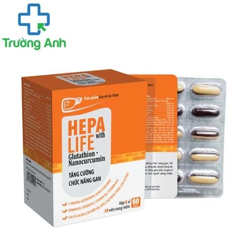Hepa life With Glutathion + Nanocurcumin - Hỗ trợ giải độc gan