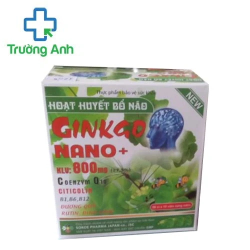 Hoạt Huyết Bổ Não Ginkgo Nano+ - Giúp tăng cường tuần hoàn máu não