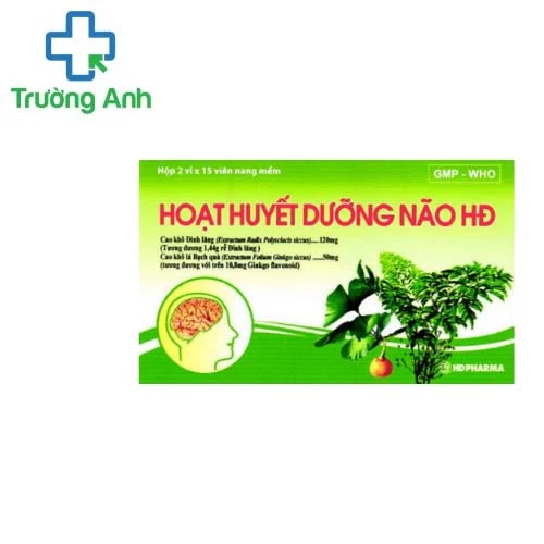 Hoạt huyết dưỡng não HĐ HD Pharma - Điều trị chóng mặt, mệt mỏi