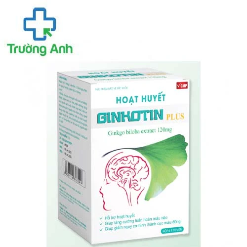 Hoạt Huyết Ginkotin Plus - Giúp tăng cường tuần hoàn máu não