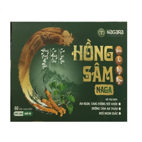Hồng sâm Naga Viên ăn ngủ ngon - Giúp an thần và kích thích ăn ngon