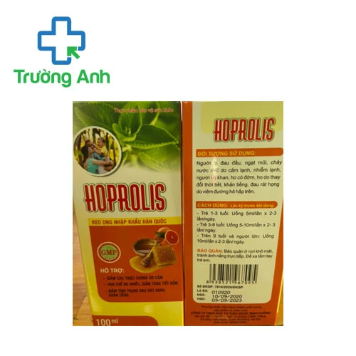 Hoprolis – Hỗ trợ giảm ho, đau rát họng hiệu quả