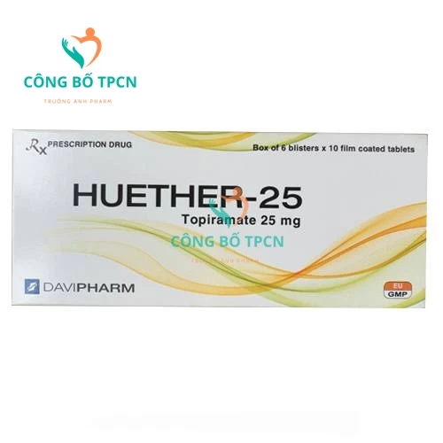 Huether-25 Davipharm - Thuốc điều trị động kinh hiệu quả