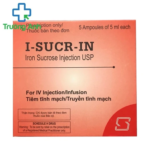 I Sucr in - Thuốc điều trị thiếu và dự phòng thiếu sắt hiệu quả