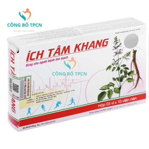 Ích Tâm Khang - Giúp ngăn ngừa và điều trị suy tim hiệu quả