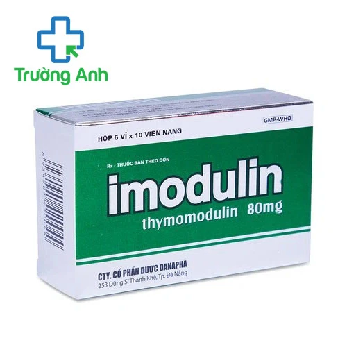 Imodulin 80mg Danapha - Thuốc hỗ trợ dự phòng tái phát nhiếm khuẩn hô hấp
