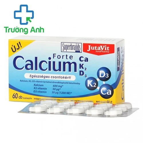 Jutavit Calcium Forte Ca/K2/D3 - Giúp tăng sức khỏe tim mạch