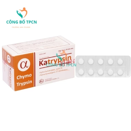 Katrypsin 4200IU Khapharco - Điều trị phù nề sau chấn thương