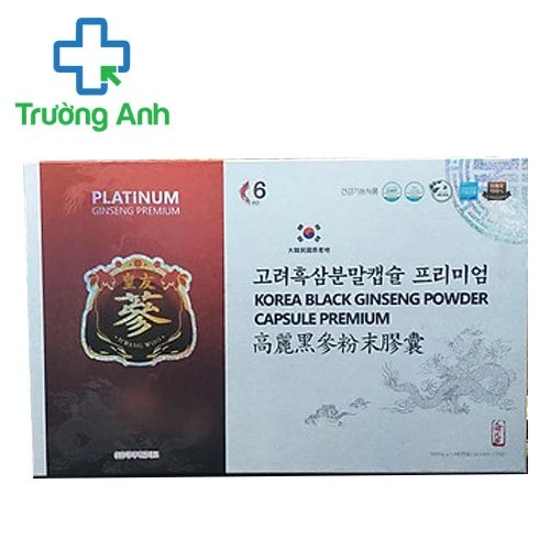Korea black ginseng powder capsule premium - Giúp bồi bổ cơ thể
