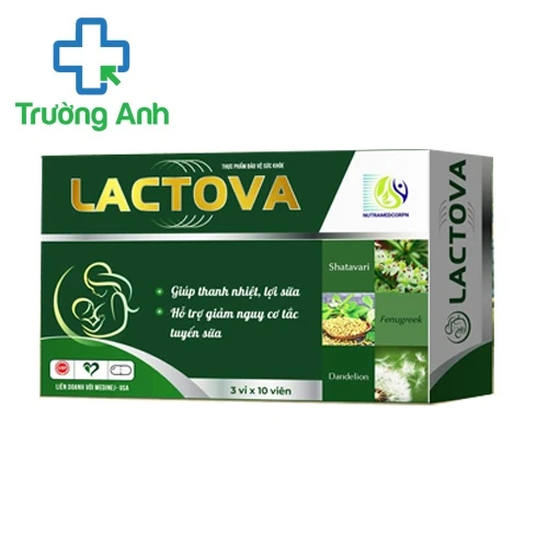 Lactova (viên) - Giúp lợi sữa, thanh nhiệt, giảm nguy cơ tắc tuyến sữa