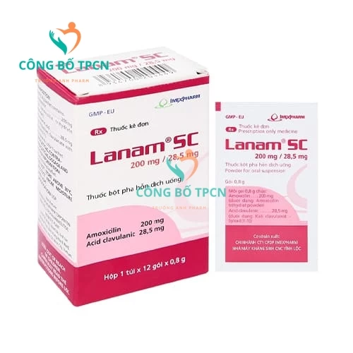 Lanam SC 200mg/ 28,5mg Imexpharm - Thuốc điều trị nhiễm khuẩn 