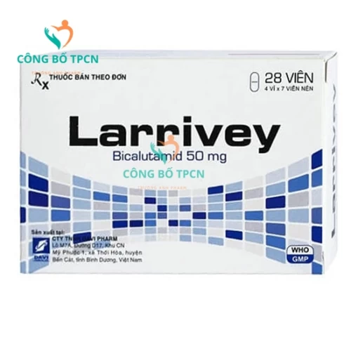 Larrivey 50mg Davipharm - Điều trị ung thư tiền liệt tuyến tiến