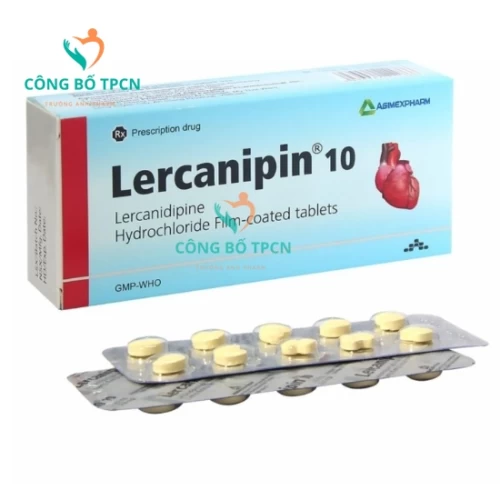 Lercanipin 10mg Agimexpharm - Thuốc điều trị tăng huyết áp hiệu quả