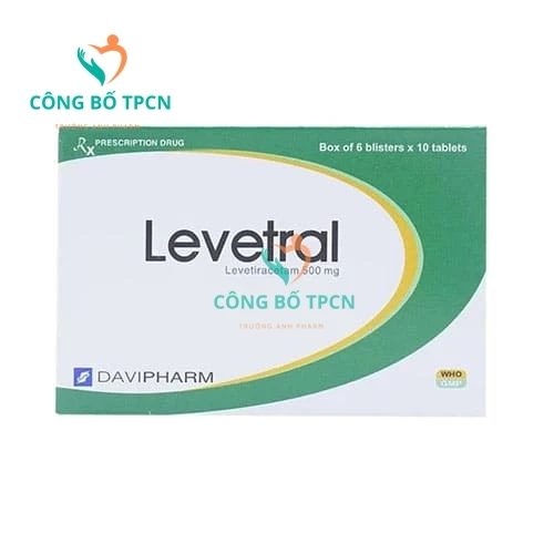 Levetral 500mg Davipharm - Thuốc điều trị động kinh hiệu quả