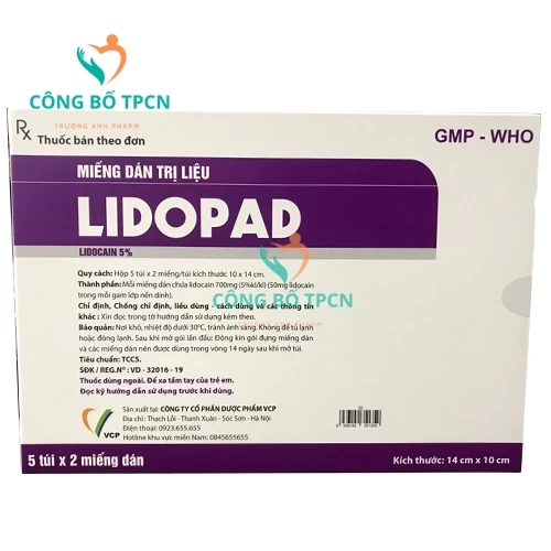 Lidopad  VCP - Miếng dán giảm đau