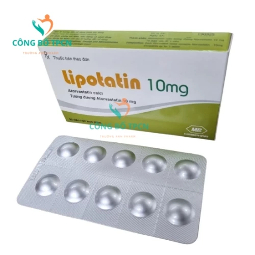 Lipotatin 10mg Mebiphar - Thuốc điều trị tăng cholesterol