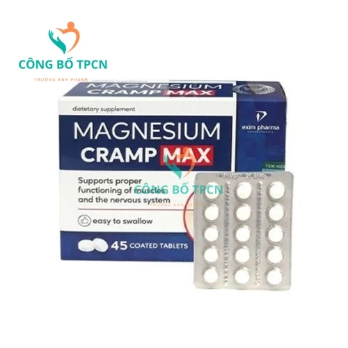 Magnesium Cramp Max - Giúp phòng chống co cơ, chuột rút hiệu quả