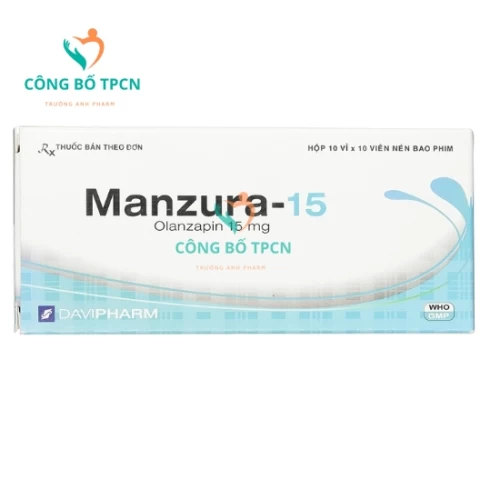 Manzura-15 Davipharm - Thuốc điều trị tâm thần phân liệt hiệu quả
