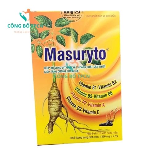 Masuryto - Bổ sung vitamin và khoáng chất, bồi bổ sức khỏe cho cơ thể