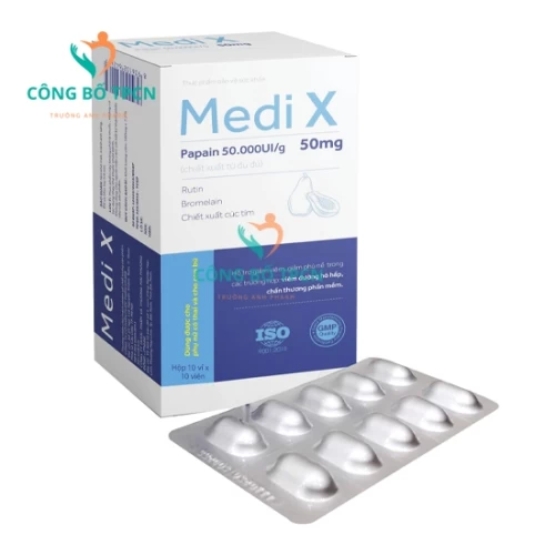 Medi X - Giảm phù nề, giảm viêm đường hô hấp, chấn thương phần mềm