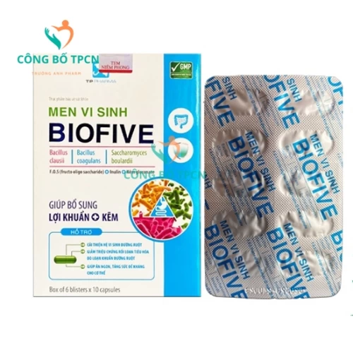 MEN VI SINH BIOFIVE - Giúp bổ sung lợi khuẩn và kẽm
