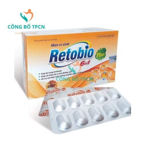 Thực phẩm bảo vệ sức khỏe Men vi sinh Retobio 6In1 Plus