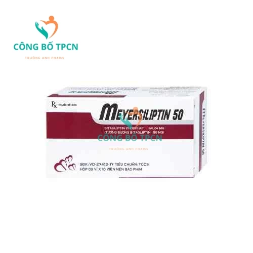 Meyersiliptin 50 - Thuốc điều trị đái tháo đường tuýp 2 hiệu quả